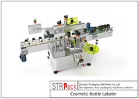 Hohe Präzisions-Doppeltes versieht neue Technologie Juice Bottle Labeling Machine Withs mit Seiten