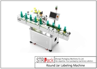 Automatische runde Quadrat-Flaschen-Aufkleber-Druckmaschinen-selbstklebende Etikettiermaschinen