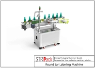 Automatische runde Quadrat-Flaschen-Aufkleber-Druckmaschinen-selbstklebende Etikettiermaschinen