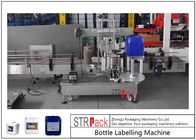 Automatische doppelte Seitenflaschen-Etikettiermaschine für Reinigungsmittel des Öl-5-25L/Shampoo-Trommel