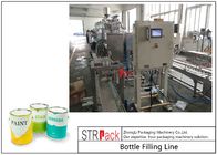 Industrielle automatische flüssige füllende Linie mit Kolben-Füllmaschine und automatischem Flaschen-Etikettierer