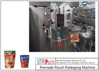 Soße Premade-Beutel-Verpackmaschine für Doypack, 3/4 Seiten versiegelte Taschen, Kissen-Taschen