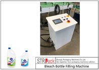 Kopf-Schwerkraft-Flaschen-Füllmaschine PLC-Steuer10 für 1 - Reiniger des Bleichmittel-5L