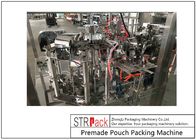 Automatischer reinigender Pulver-Taschen-Fastfood- Reißverschluss-Beutel gegebene Drehverpackungsmaschine mit Bohrer-Füller