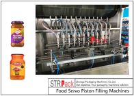 Curry-Pasten-Soßen-Nahrungsmittelpumpen-Füllmaschine PLC steuern 8 Düsen 20 Köpfe