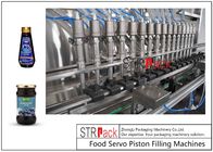 Automatische Köpfe der Kolben-Glas-Flaschen-Füllmaschine-6 1 Liter für Blaubeermarmelade