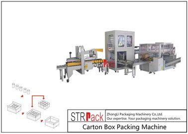 Die automatische industrielle Karton-Kasten-Verpackungsmaschine-große Kapazität für Flasche/kann