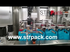 518 Düsen-Schmieröl-Füllmaschine, die mit einer Kappe bedeckende Maschinen-doppelte Seiten-Etikettiermaschine aufspürt