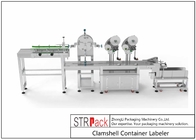 STR-ALS Flaschenetikettiermaschine Clamshell Container Labeler 95 - 120 Stk/Min