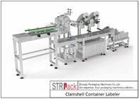 STR-ALS Flaschenetikettiermaschine Clamshell Container Labeler 95 - 120 Stk/Min