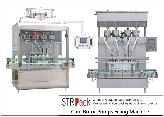 Hauptrotor-Pumpen-Füllmaschine des nocken-4 für Klumpen-Paste