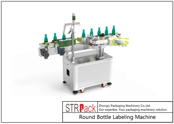 Selbstklebender runder quadratischer Flaschen-Aufkleber-Etikettiermaschinen mit flexibler Formatierung