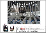 Hohe schäumende automatische flüssige Füllmaschine-lineare Art 12 Köpfe für HAUSTIER Flasche