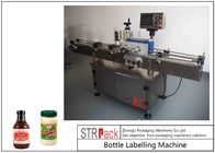 Vertikale selbstklebende runde Flaschen-Etikettiermaschine mit PLC-Steuerung 120 BPM