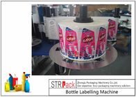 Große Kapazitäts-dauerhafte Flaschen-Etikettiermaschine für reinigende flache Flaschen
