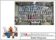 Automatische flüssige reinigende Füllmaschine, Flüssigseife-füllende Linie mit Kolben-Füllmaschine, Mützenmacher Labeling Machine