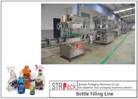 Automatische flüssige reinigende Füllmaschine, Flüssigseife-füllende Linie mit Kolben-Füllmaschine, Mützenmacher Labeling Machine