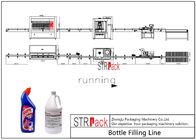 Automatische Flaschen-füllende Linie 2000-5000 BPH Kapazität für Toiletten-Reiniger-Flüssigkeit