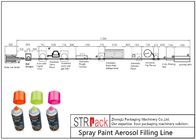Pneumatische Flaschen-füllende Linie Sprühfarbe-Aerosol-Füllungs-Linie ISO9001