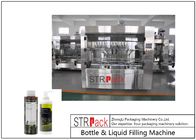 Automatische Flasche u. flüssige Füllmaschine für flüssige Produkte mit 8, 10, 12, 14 oder 20 füllenden Düsen.