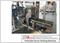 Automatische Tasche-vorgegebene doypack Verpackungsmaschine Flüssigkeit und Paste Verpackmaschine 380V 3 Phasen-Luftdruck
