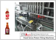 Automatischer Chili Sauce Piston Filling Machine PLC steuerte 12 Düsen 250ML